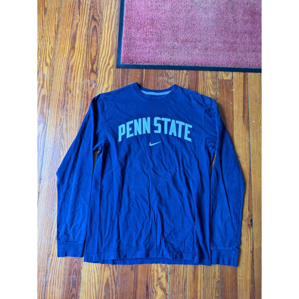 Nike Penn State Nittany Lions Long Sleeve Shirt Mens Medium Cotton